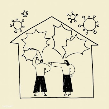Unhappy couple during the coronavirus pandemic element vector | Free  vector - 2307392