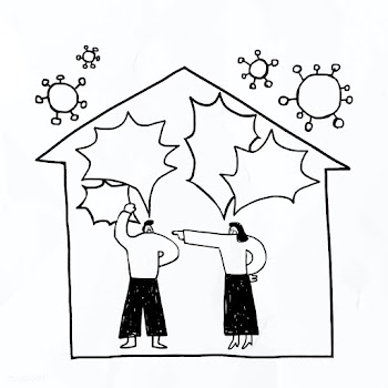 Unhappy couple during the coronavirus pandemic vector | Free  vector - 2307407