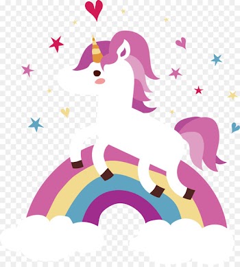 Unicorn Adobe Illustrator Computer file - Unicorn on the rainbow 