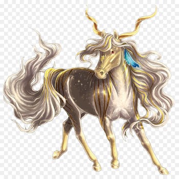 Unicorn Adobe Illustrator - Golden Unicorn 