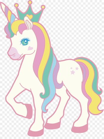 Unicorn Birthday - A unicorn in the head of a child 