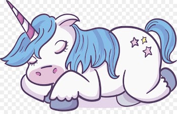 Unicorn Clip art - The sleeping Unicorn 