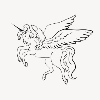 Unicorn clipart, fantasy creature illustration | Free Vector - rawpixel
