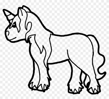 Unicorn Coloring Page By Sarrel On Deviantart - Baby Unicorn Coloring Pages