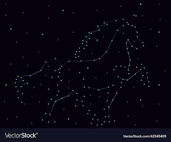 unicorn constellation starry space