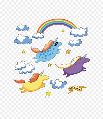 Unicorn Curtain Fairy tale Shower Shutterstock - Rainbow Unicorn 