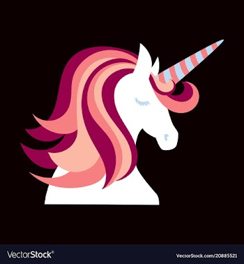 Unicorn cute - card and shirt design cartoon vector image