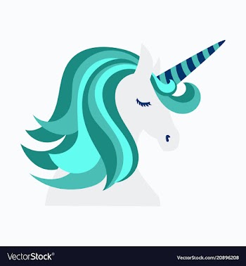 Unicorn cute - card and shirt design cartoon vector image