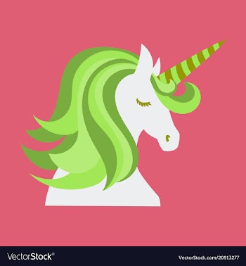Unicorn cute - card and shirt design cartoon vector image