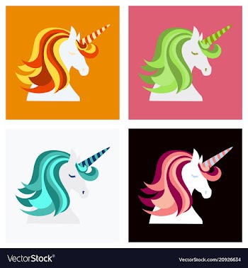 Unicorn cute - card and shirt design cartoon vector image