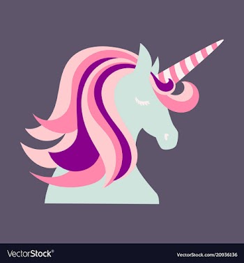 Unicorn cute - card and shirt design cartoon vector image