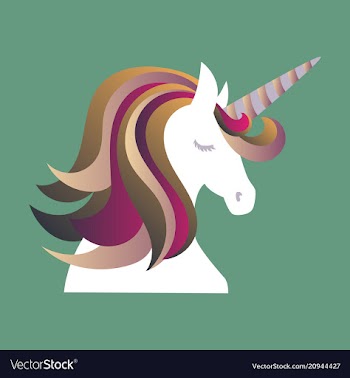 Unicorn cute - card and shirt design cartoon vector image