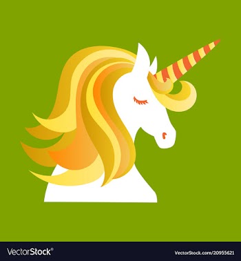 Unicorn cute - card and shirt design cartoon vector image