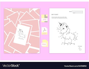 unicorn dot to dot
