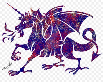 Unicorn Dragon Art Legendary creature Book of Imaginary Beings - unicorn birthday 