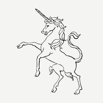 Unicorn drawing, mythical creature, animal | Free PSD - rawpixel