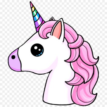 Unicorn, Emoji, Drawing, Pink, Cartoon PNG