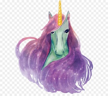 Unicorn Euclidean vector Gratis Icon - A unicorn with a purple mane 