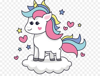 Unicorn Euclidean vector - Standing in the clouds unicorn 