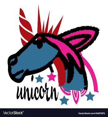 unicorn face art