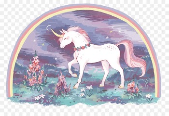 Unicorn Fairy tale Drawing Illustration - Vector night unicorn 