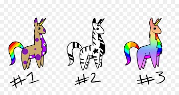 Unicorn Giraffe Llama Alpaca - unicorn 