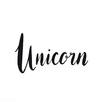 Unicorn handwritten typography style vector | Free stock vector - 517948