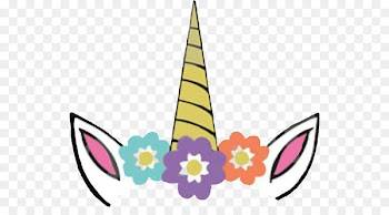 Unicorn horn Clip art - Floral unicorn 