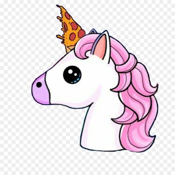 Unicorn horn Drawing - unicorn rainbow 