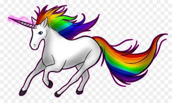 Unicorn horn Rainbow Clip art - Running the horse 