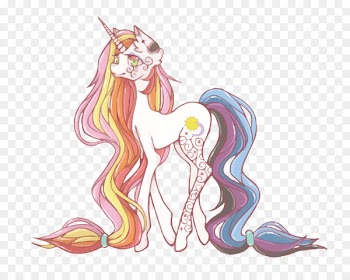 Unicorn Horse Illustration - Vector fantasy unicorn 