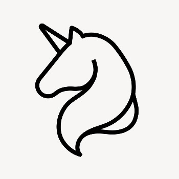 Unicorn icon, line art illustration | Free Icons - rawpixel