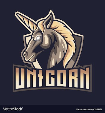 unicorn mascot logo