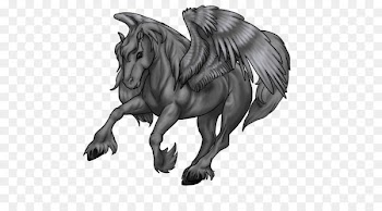 Unicorn Mustang Sketch Legendary creature Image - friesian streamer 