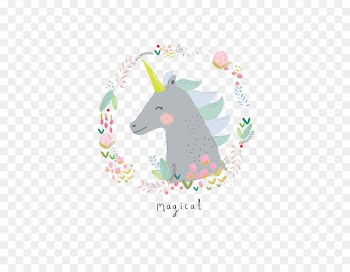 Unicorn Pastel Legendary creature Illustration - Cartoon Unicorn 
