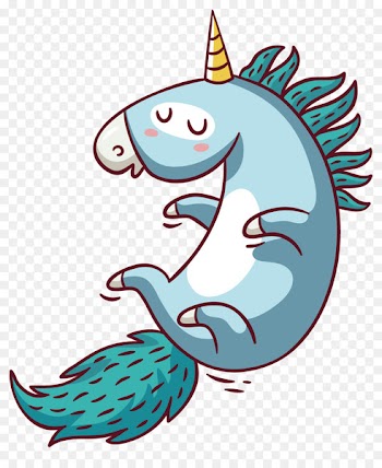 Unicorn Pegasus Letterhead Postcard Bag tag - Hand drawn Unicorn 