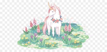 Unicorn Pegasus - Vector unicorn on the grass 
