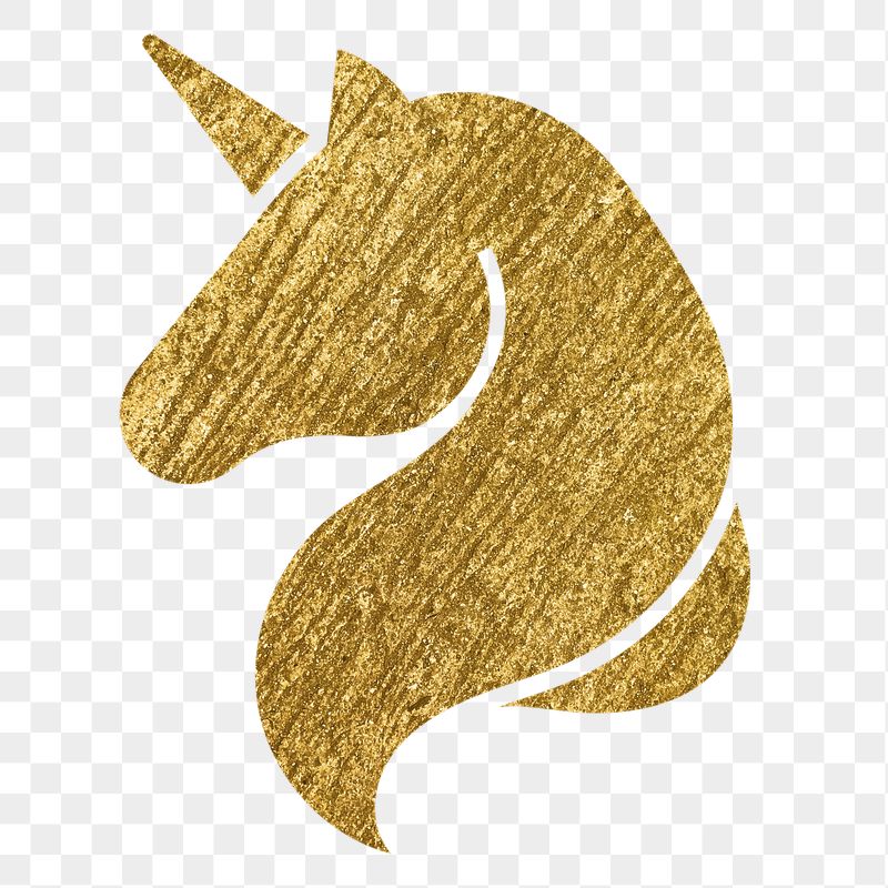 Unicorn png icon sticker, gold | Free Icons - rawpixel