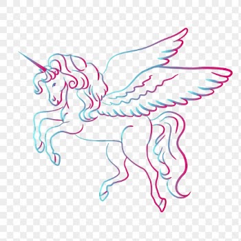 Unicorn png sticker, fantasy creature | Free PNG - rawpixel