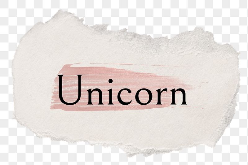 Unicorn png word sticker typography, | Free PNG - rawpixel