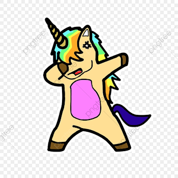 Unicorn Pose, Dabbing, Unicorn, Funny PNG Transparent Clipart ...