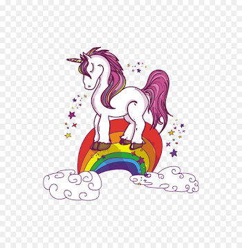 Unicorn Rainbow Illustration - Rainbow Unicorn png download - 725 ...