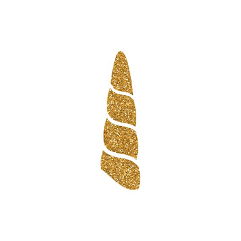 Unicorn's Horn PNG Printable Clipart Shirt print Gold | PNGio