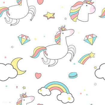 Unicorn seamless pattern background vector | Free stock vector - 515540
