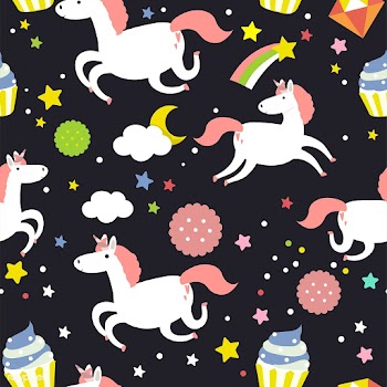 Unicorn seamless pattern background vector | Free stock vector - 515607