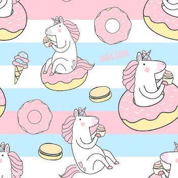 Unicorn seamless pattern background vector | Free stock vector - 515626