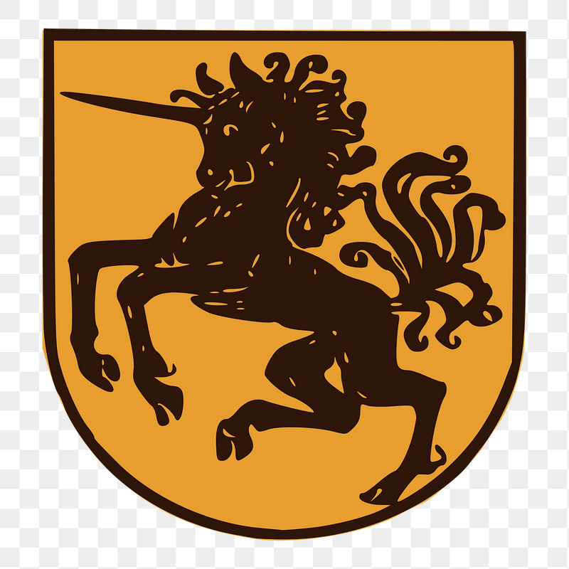 Unicorn shield png sticker illustration, | Free PNG - rawpixel