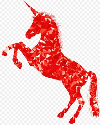Unicorn Silhouette Clip art - Running Unicorn 