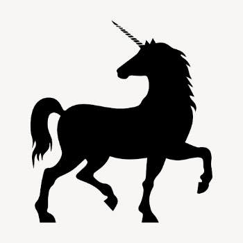 Unicorn silhouette clipart, magical creature | Free PSD - rawpixel