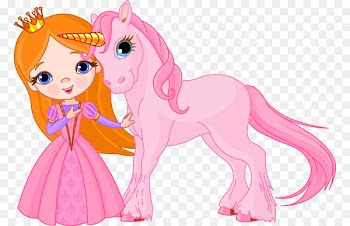 Unicorn Stock photography Illustration - Pink Princess and the Unicorn fashion illustration 